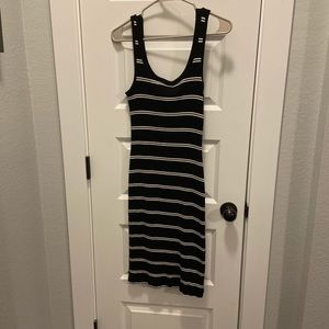 Striped maternity dress
